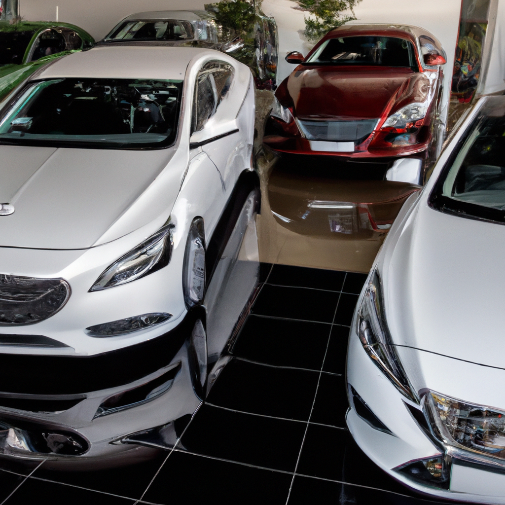 Showroom de carros de luxo